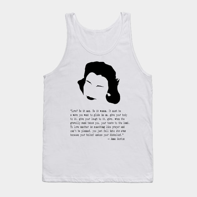 Anne the Poet Quote Tank Top by PoetandChef